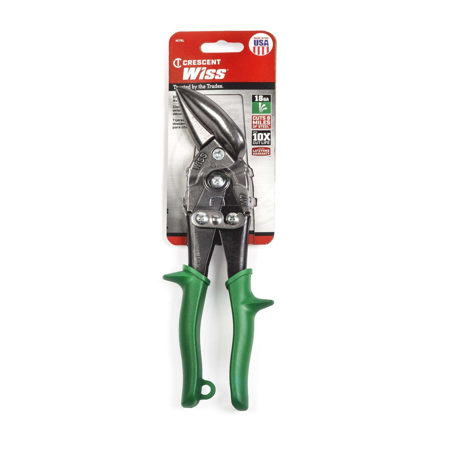 Crescent Wiss 9 1 4 in. Stainless Steel Straight and Right Offset