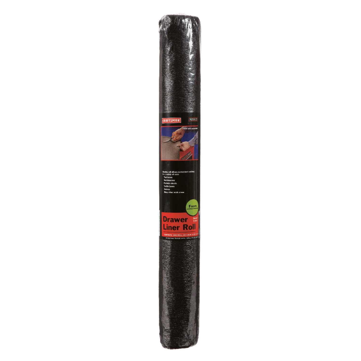 Craftsman 85 5 In Foam Drawer Liner 22 125 In W X 1 In H Black