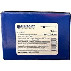 Blue Point .300 in. D X 3 in. L Steel Flat Head Drive Pin 100 box
