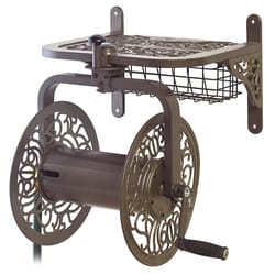 Liberty Garden Navigator 125 ft. Bronze Wall Mounted Hose Reel