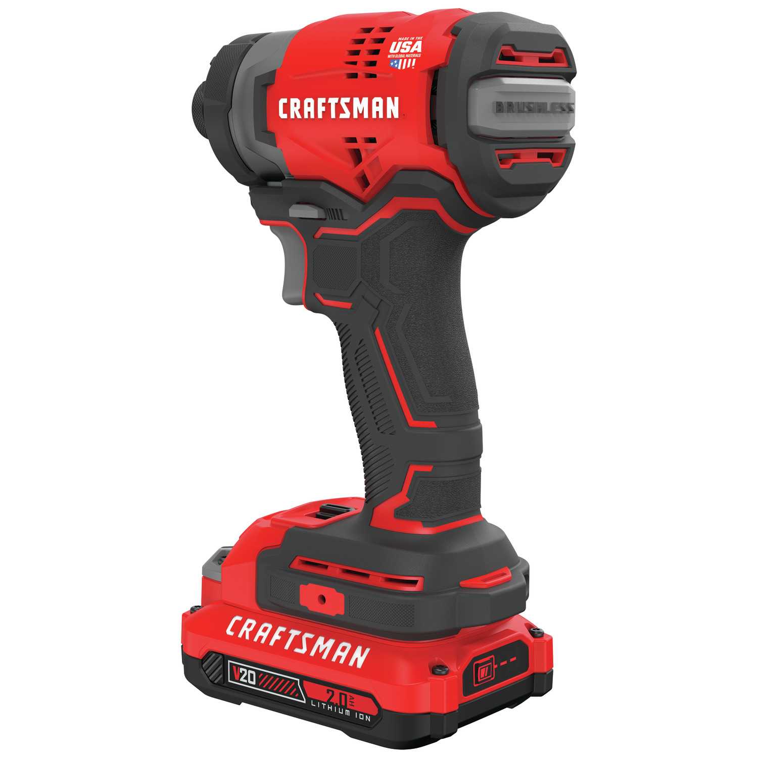 Craftsman V20 20 volt Cordless Brushless 3Speed Impact Driver Kit 1700