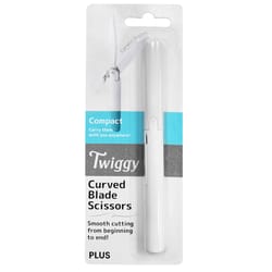 PLUS Twiggy 0.5 in. W White Non Stick Scissors 1 pk