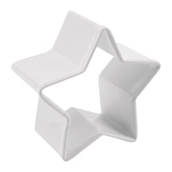 R&M International Corp 2 in. W X 2 in. L Mini Star Cookie Cutter White 1 pc