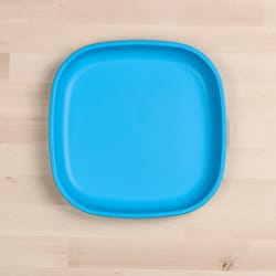 Re-Play Sky Blue Plastic/Polypropylene Square Plate 1 pk