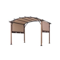 Living Accents Fabric Arched Pergola 8.3 ft. H X 10 ft. W X 10 ft. L