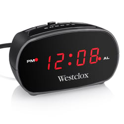 Jensen Digital Am/fm Weather Band Alarm Clock Radio With Noaa Weather Alert  And Top Mounted Red Led : Target