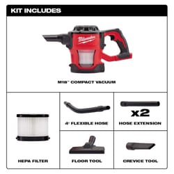 Milwaukee M18 Bagless Cordless HEPA Filter Compact Vacuum