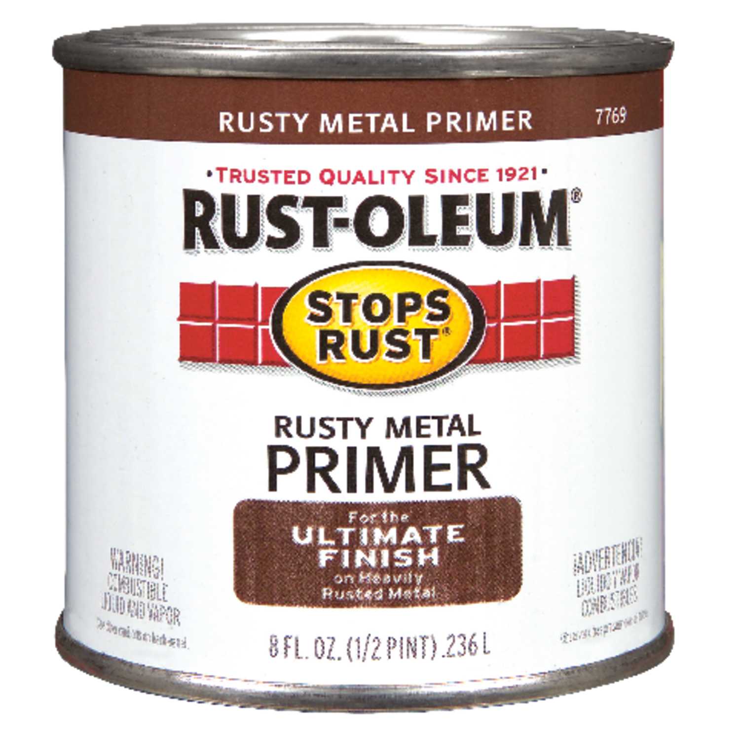 RustOleum Stops Rust Brown Primer For Metals 0.5 pt. Ace Hardware