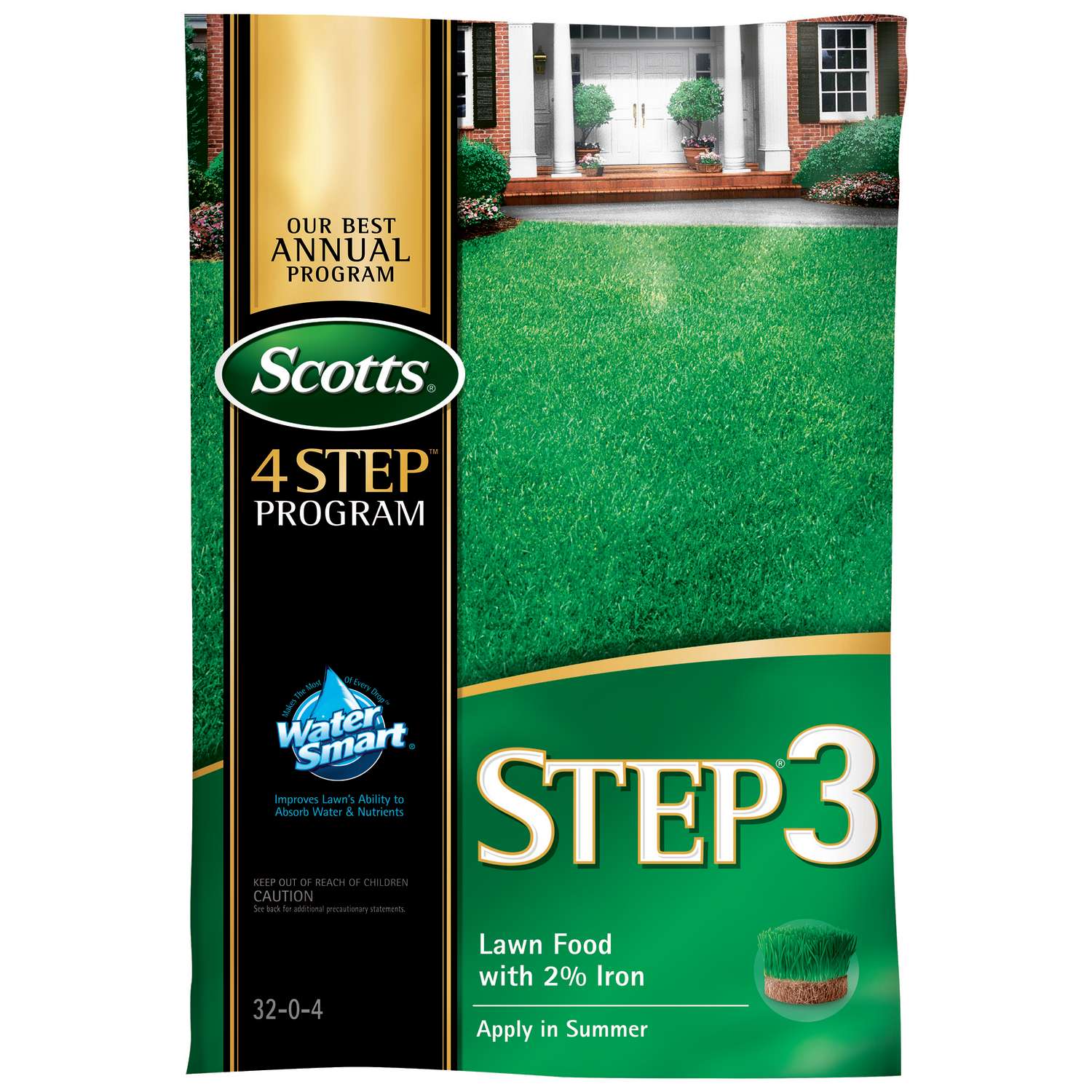 Scotts Step 3 All-Purpose 32-0-4 Lawn Food 15000 sq. ft. For All