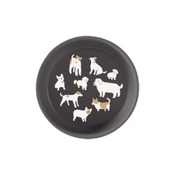 Pet Shop by Fringe Studio Charcoal Doggos Ceramic Medium Pet Bowl