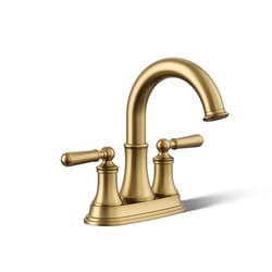 Kohler Facile Brass Traditional Centerset Bathroom Sink Faucet 4 in.