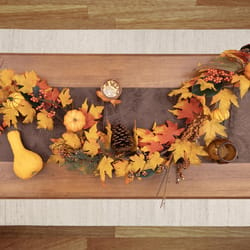 Celebrations 9 ft. Unlit Fall Leaves Garland