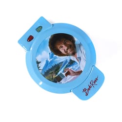 Uncanny Brands Bob Ross 1 waffle Blue Aluminum Waffle Maker