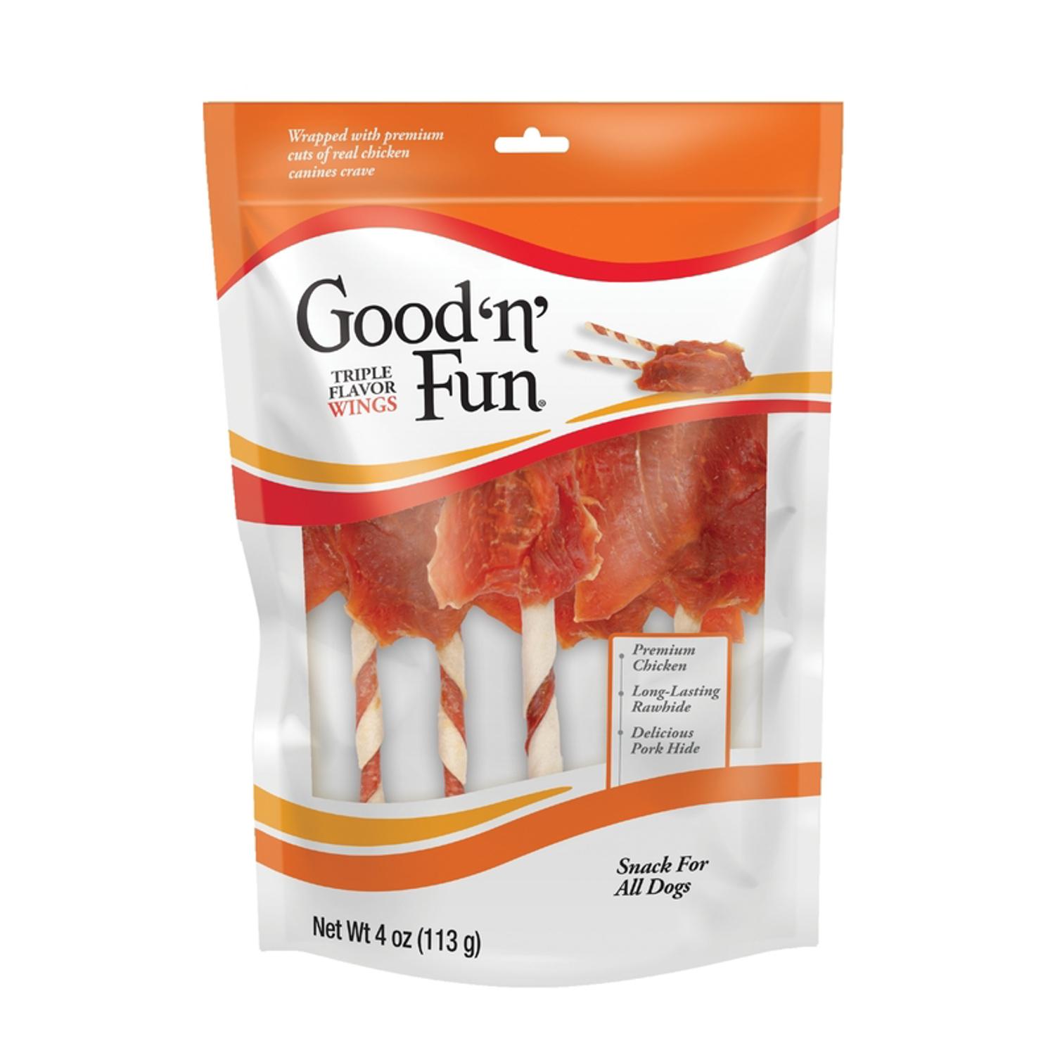 Photos - Other interior and decor Good 'n' Fun Triple Flavor Wings Treats For Dogs 4 oz 1 pk P-94429