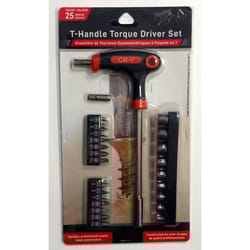Jacent T-Handle Multi-Bit Screwdriver Set 25 pc