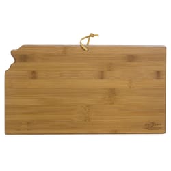 Totally Bamboo 17 in. L X 9 in. W X 1 in. Bamboo Kansas Serving & Cutting Board