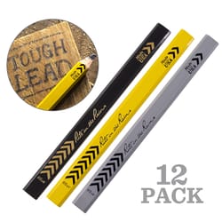 Rite in the Rain HB Wood Carpenter Pencil 12 pk Black/Gray/Yellow