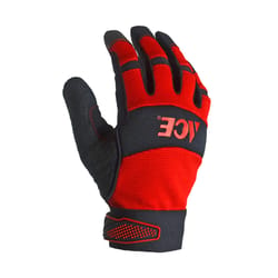 Ace Men's Indoor/Outdoor General Purpose Work Gloves Red L 1 pair
