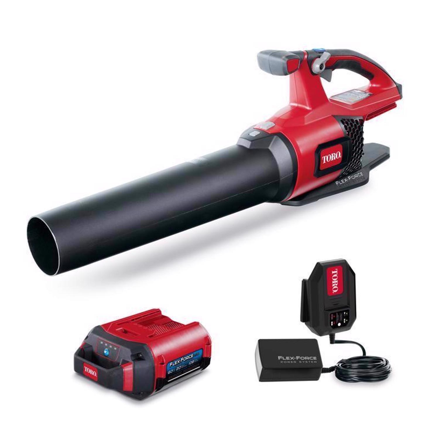 Toro 51821 110 mph 565 CFM 60 V Battery Handheld Leaf Blower Kit (Battery Charger)