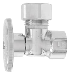 Keeney 1/2 in. FIP X 7/16 in. Compression Brass Angle Valve