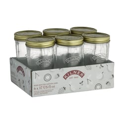 Kilner Wide Mouth Canning Jar 17 oz 6 pk