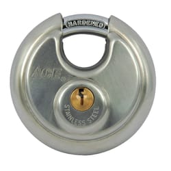 Ace 2-3/4 in. H X 2-3/4 in. W X 1-1/16 in. L Stainless Steel 4-Pin Cylinder Shrouded Padlock