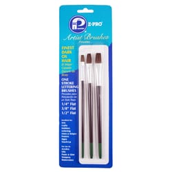 Premier Z-Pro Flat Artist Paint Brush Set