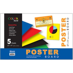 Bazic Products 14 in. W X 22 in. L Assorted Poster Board