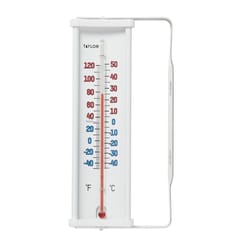 Taylor Tube Thermometer Plastic White 8.66 in.