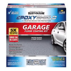 Rust-Oleum Epoxyshield Gloss Gray Water-Based Garage Floor Coating Kit 1 gal