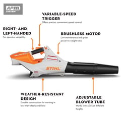 STIHL BGA 86 154 mph 459 CFM 36 V Battery Handheld Leaf Blower Tool Only