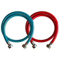 Ultra Dynamic Products 3/8 in. D X 6 ft. L Braided Stainless Steel Washer Machine Hose