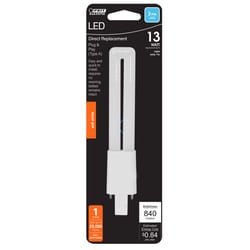 Feit LED Linear PL GX23 LED Tube Light Soft White 13 Watt Equivalence 1 pk