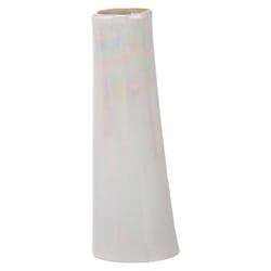 Chive Galaxy 6 in. H X 2 in. L Glazed Pearl Ceramic Flower Vase
