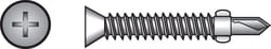HILLMAN No. 10 Ga. X 1 in. L Phillips Wafer Head Self-Drilling Screws w/Wings 100 pk