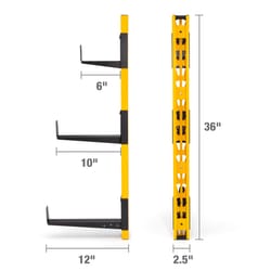 DeWalt Wall Mount Cantilever Rack Steel Black/Yellow