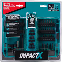 Makita ImpactX Assorted Driver Bit Set Steel 40 pc