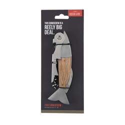 Foster & Rye Fish Stainless Steel/Wood Corkscrew