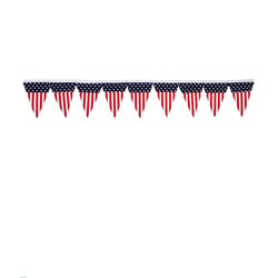 Impact Innovations Patriotic Flocked Pennant Plastic 1 pk