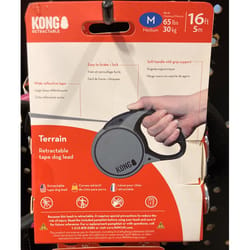 Kong Red Plastic Dog Retractable Leash Medium