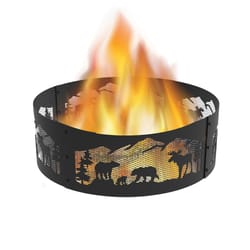 Blue Sky NFL 12 in. H X 36 in. W Steel Round Northern Woods Fire Ring For Wood