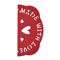 Talisman 9 in. W X 5 in. L Made with Love Pie Top Cutter Red 1 pc