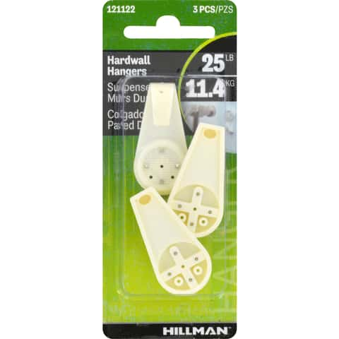 Large Hardwall Picture Hooks - White - 2 Pack