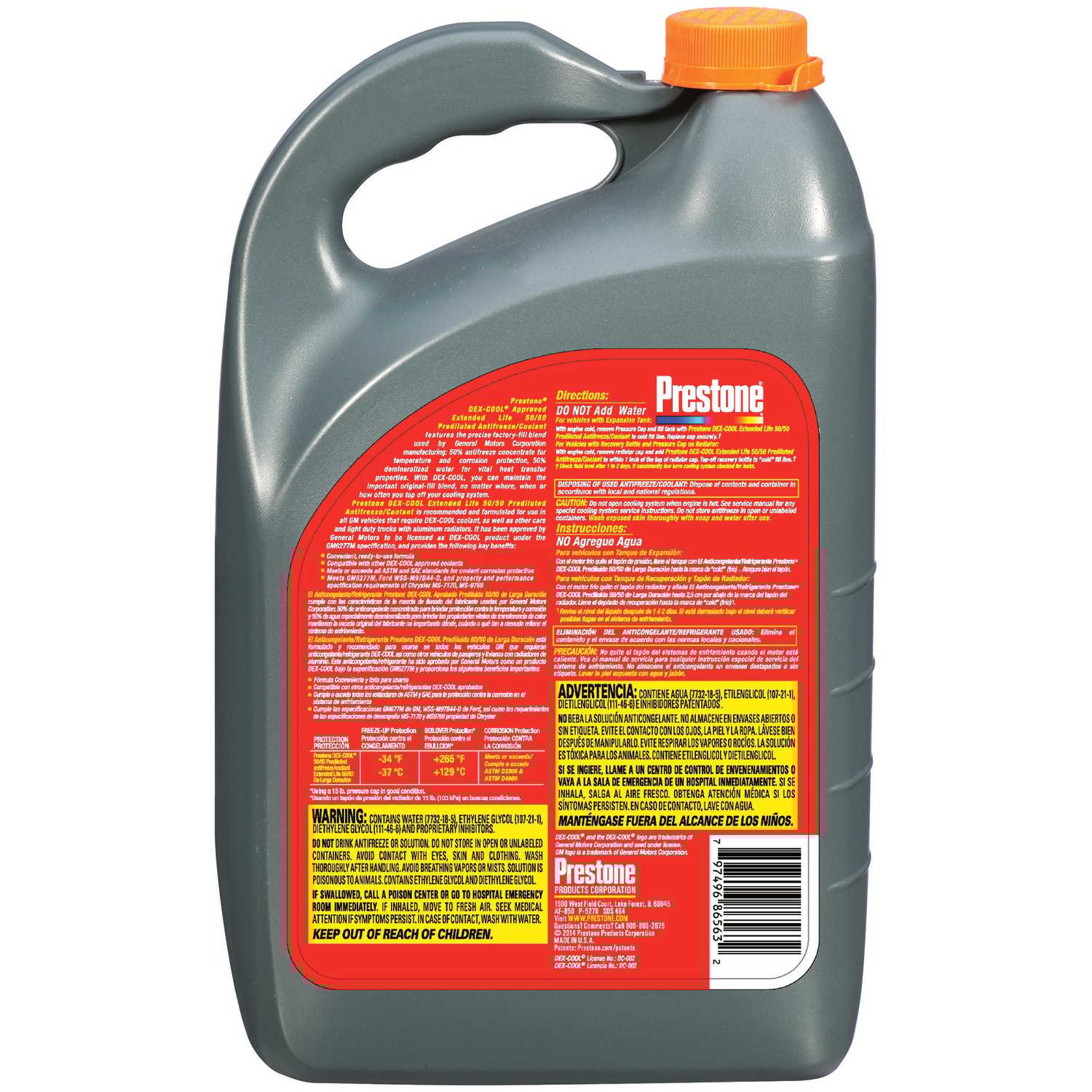 Prestone DexCool 50/50 Antifreeze/Coolant 1 gal. Ace Hardware