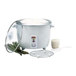 Bene Casa Rice Cooker with glass lid,10-Cup Dishwasher safe rice cooker  with auto cut off, steamer rice maker with keep warm facility.