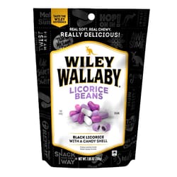 Wiley Wallaby Black Licorice Beans Candy 7.05 oz