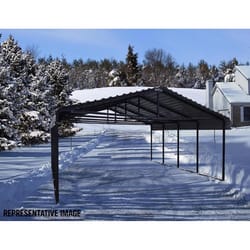 Arrow 20 ft. x 29 ft. Steel Horizontal Peak Carport without Floor Kit