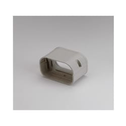 Slimduct Lineset Cover Coupler 2.5 in. W X 3 in. H Ivory