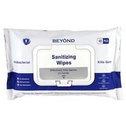 Beyond Fiber Blend Sanitizing Wipes 6 in. W X 7 in. L 45 pk