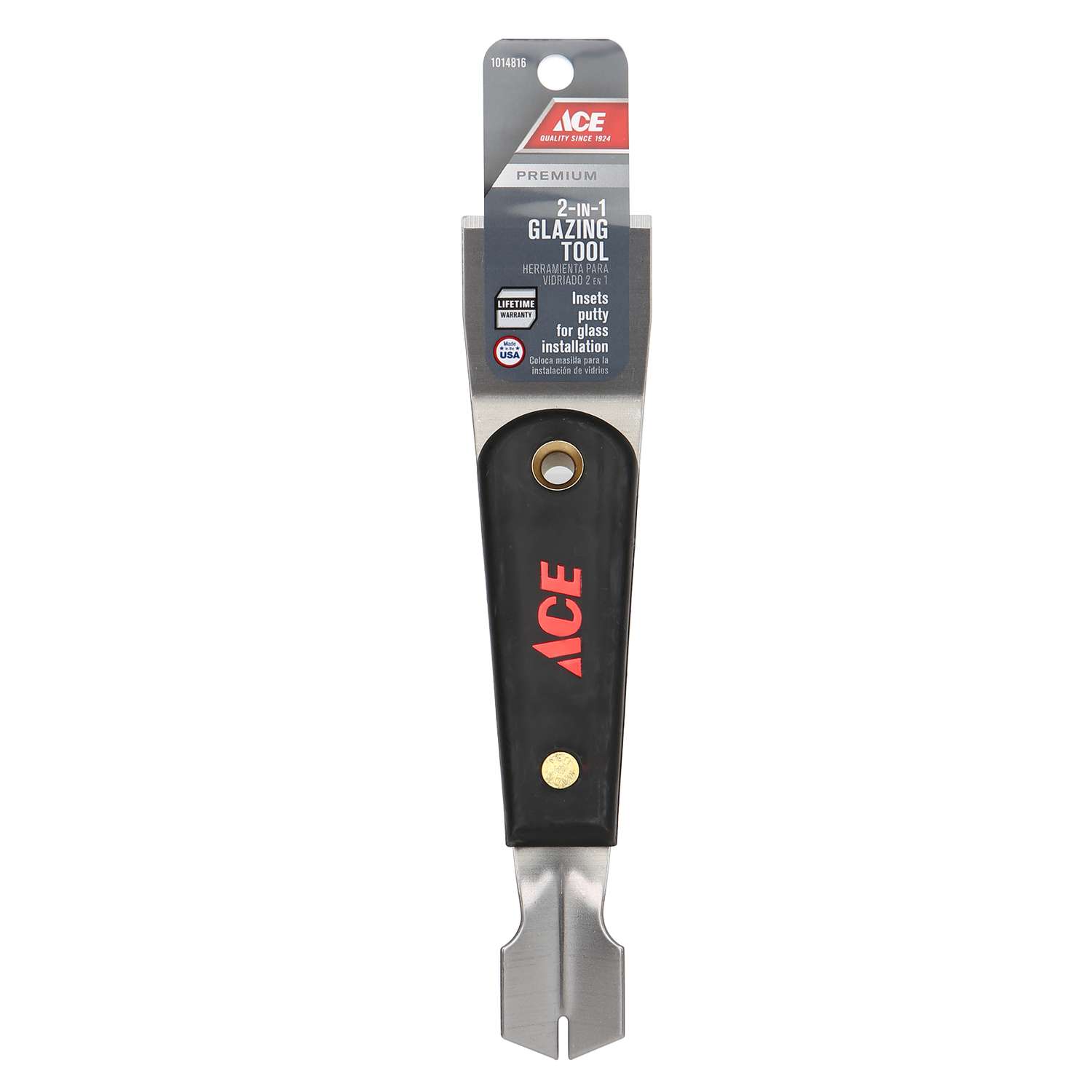 Ace 1.6 in. W X 8.5 in. L Black Plastic Glazing Tool Ace Hardware